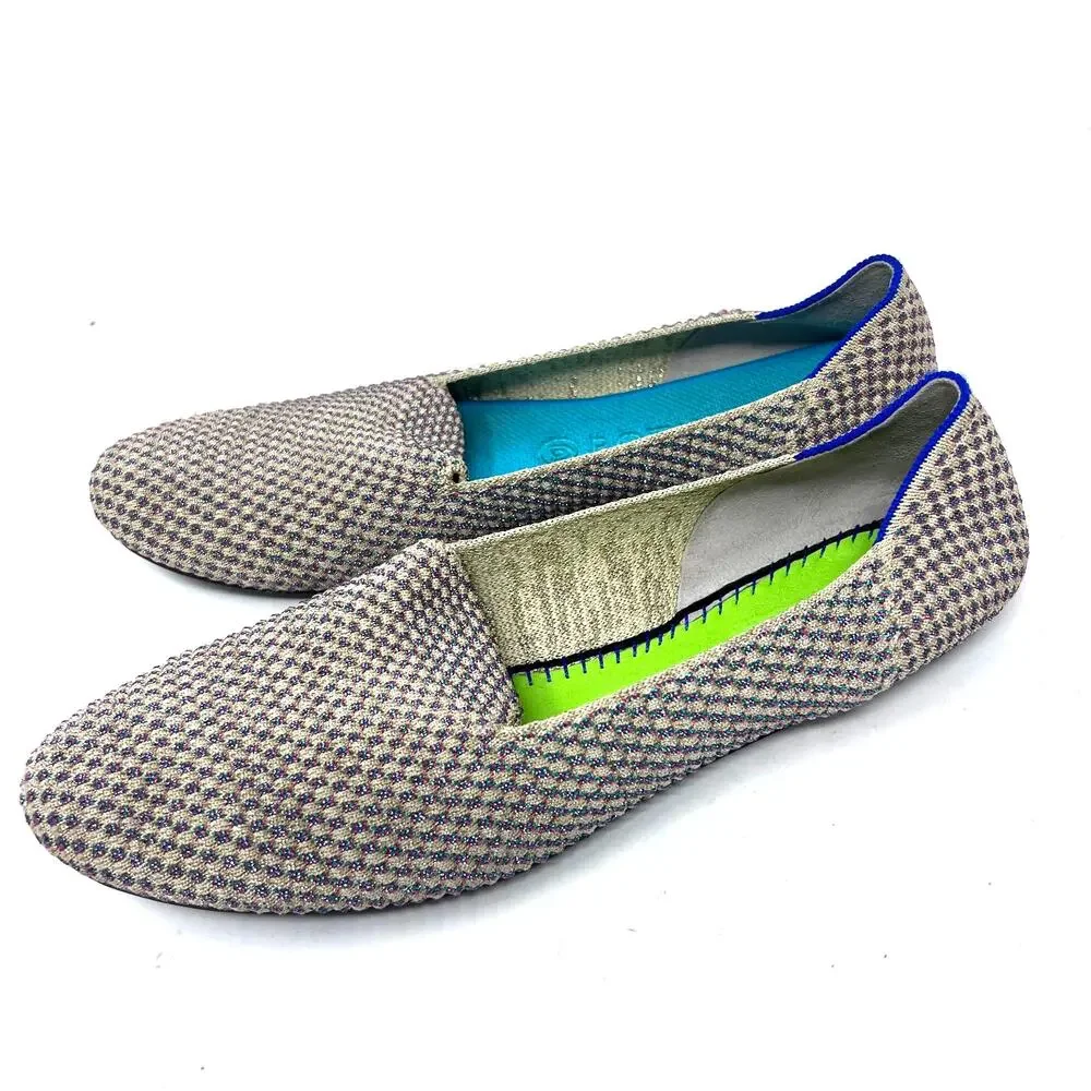 Rothys The Loafer Women's 11 Limited Edition Multi Metallic Flat Needs‎ Insole